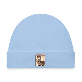 Alpaka Japanische Tattoos - Baby Premium Organic Mütze - Hellblau - Vorne