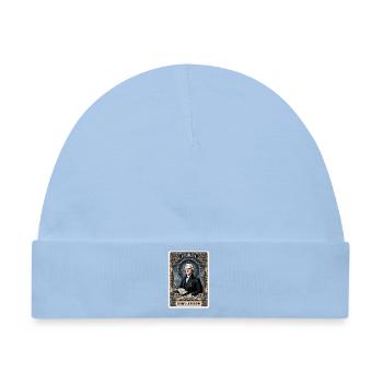 Thomas Jefferson Tarotkarte - Baby Premium Organic Mütze - Hellblau - Vorne