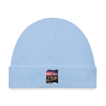 Shenyang Nachtstadt Skyline - Baby Premium Organic Mütze - Hellblau - Vorne