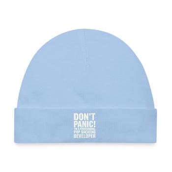 Don't Panic I'm A Professional PHP Backend  - Baby Premium Organic Mütze - Hellblau - Vorne