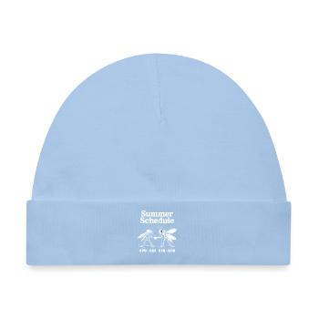 Mücke Fliege Summer Schedule Mückenstich Mücken - Baby Premium Organic Mütze - Hellblau - Vorne