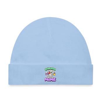 Schnupfen Mumie - Halloween mit Erkältung - Baby Premium Organic Mütze - Hellblau - Vorne