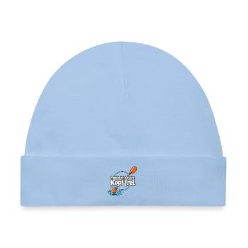 Paddelsport Paddler Kajak Kanu SUP Wassersport - Baby Premium Organic Mütze - Hellblau - Vorne