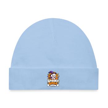 Spooky Smile Crew Halloween - Baby Premium Organic Mütze - Hellblau - Vorne