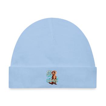 Otter – Ich lass das mal an mir vorbeifließen - Baby Premium Organic Mütze - Hellblau - Vorne