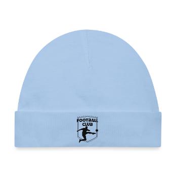 FC Wappen Schwarz - Baby Premium Organic Mütze - Hellblau - Vorne