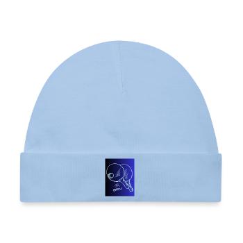 Mr Spin Tennis Tischtennis - Baby Premium Organic Mütze - Hellblau - Vorne