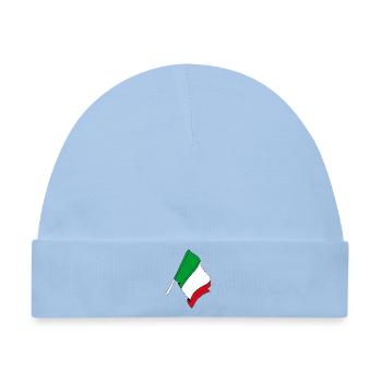 Flagge von Italien - Baby Premium Organic Mütze - Hellblau - Vorne