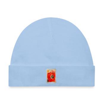 Abstraktion lebendiger geometrischer Formen - Baby Premium Organic Mütze - Hellblau - Vorne