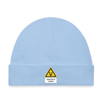 Schwein-Charakter - Baby Premium Organic Mütze - Hellblau - Vorne