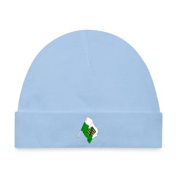 Flagge Sachsen - Baby Premium Organic Mütze - Hellblau - Vorne
