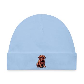 Bordeaux Dogge Bordeauxs Bordeaux Doggen besitzer - Baby Premium Organic Mütze - Hellblau - Vorne