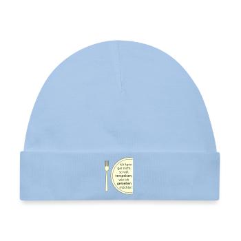 Verspeisen und geniessen - Baby Premium Organic Mütze - Hellblau - Vorne