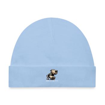 Sprich mit der Pfote Irischer Wolfshund Wolfshunde - Baby Premium Organic Mütze - Hellblau - Vorne