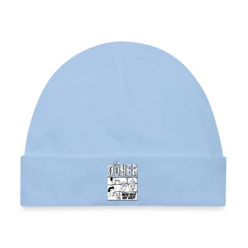Döner Held – Comic - Baby Premium Organic Mütze - Hellblau - Vorne