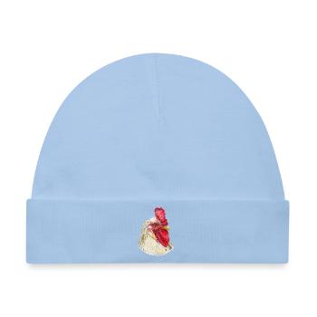 Hahn Hahnenkamm Huhn Prachtexemplar  - Baby Premium Organic Mütze - Hellblau - Vorne