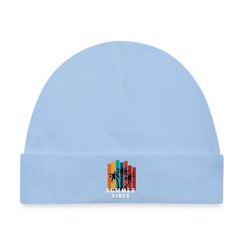 Sommerliche Vibes - Baby Premium Organic Mütze - Hellblau - Vorne