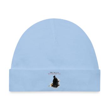 Schweigen ist die schärfste Klinge des stoischen Samurai-Geschenks - Baby Premium Organic Mütze - Hellblau - Vorne