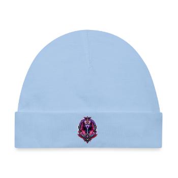 Pharao Violett – Ägypten Deluxe - Baby Premium Organic Mütze - Hellblau - Vorne