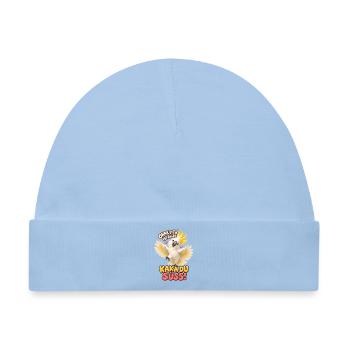 Kakadu Wortspiel Ohne dich – Liebe & Freundschaft - Baby Premium Organic Mütze - Hellblau - Vorne
