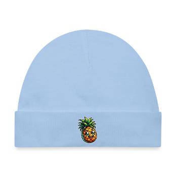 Ananas - Baby Premium Organic Mütze - Hellblau - Vorne