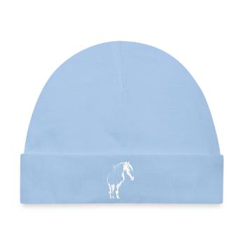 Majestic Horse - Baby Premium Organic Mütze - Hellblau - Vorne
