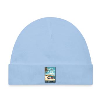 Erleben Sie das Paradies des Roten Meeres Marsa Alam in Ägypten - Baby Premium Organic Mütze - Hellblau - Vorne