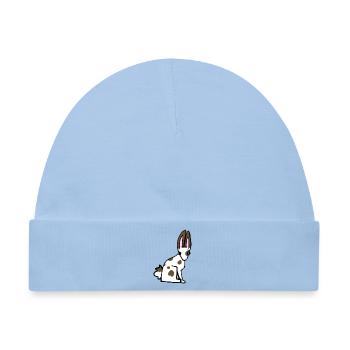 Illustration des gefleckten Kaninchens - Baby Premium Organic Mütze - Hellblau - Vorne