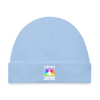 7 Chakren – Innerer Frieden - Baby Premium Organic Mütze - Hellblau - Vorne