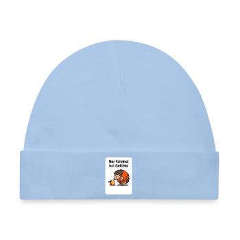Frutarier Fallobst Gefühle Shirt - Baby Premium Organic Mütze - Hellblau - Vorne