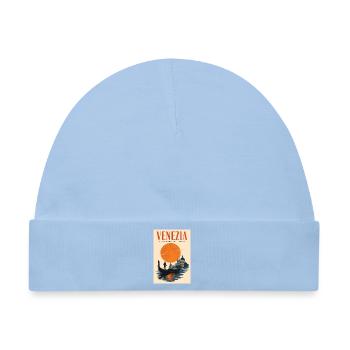 Erleben Sie Venetien in Italien und romantische Kanäle - Baby Premium Organic Mütze - Hellblau - Vorne