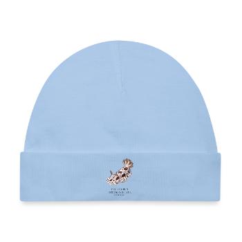 Peltodoris atromaculata, Fleckenmeer-Schönheit - Baby Premium Organic Mütze - Hellblau - Vorne
