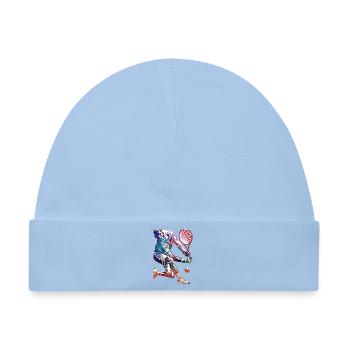 Tennisspieler - Baby Premium Organic Mütze - Hellblau - Vorne
