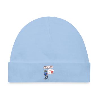 TechHeart Liebeskarten - Baby Premium Organic Mütze - Hellblau - Vorne
