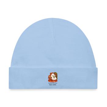 Teeliebhaber-Geist im Schaukelstuhl - Baby Premium Organic Mütze - Hellblau - Vorne