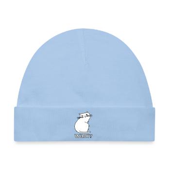 Niedliche Katze What - Baby Premium Organic Mütze - Hellblau - Vorne