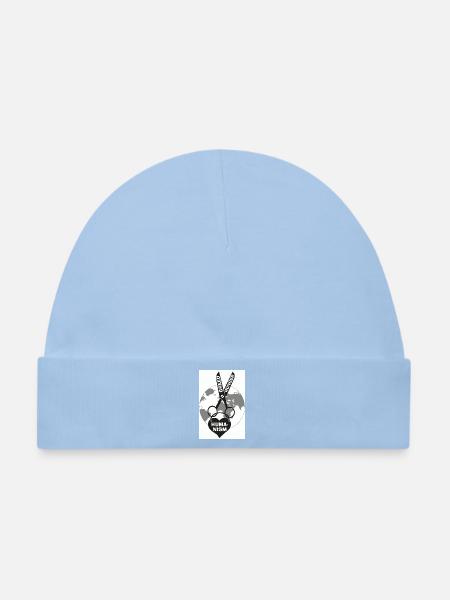 HUMANISM - Baby Premium Organic Mütze - Hellblau