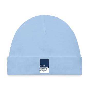 Angst vergeht Reue bleibt - Baby Premium Organic Mütze - Hellblau - Vorne