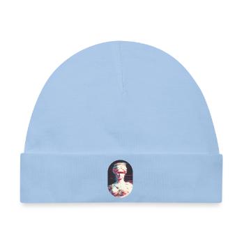 Greek Glitch - Baby Premium Organic Mütze - Hellblau - Vorne