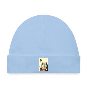 Nudelkatzen-Festmahl - Baby Premium Organic Mütze - Hellblau - Vorne