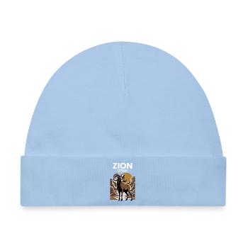 Zion Utah Sonnenuntergang - Baby Premium Organic Mütze - Hellblau - Vorne