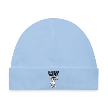 Lustige Ente als quasselnder Yapper - Baby Premium Organic Mütze - Hellblau - Vorne