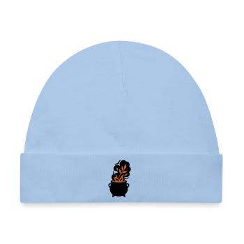 Hexenkessel Zaubertrank Logo - Baby Premium Organic Mütze - Hellblau - Vorne
