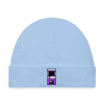 Nostalgischer Arcade Automat Gamer - Baby Premium Organic Mütze - Hellblau - Vorne