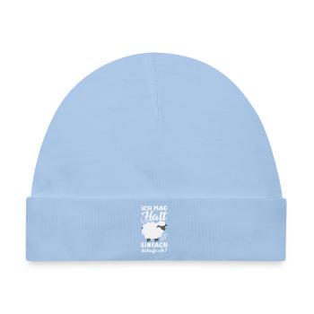 Ich Mag Halt Einfach Schafe Ok? - Baby Premium Organic Mütze - Hellblau - Vorne