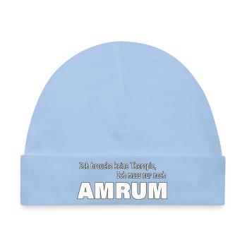 Therapie AMRUM - Baby Premium Organic Mütze - Hellblau - Vorne