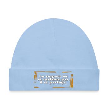 Respekt - Baby Premium Organic Mütze - Hellblau - Vorne