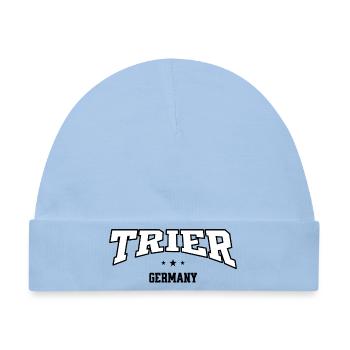 Trier Souvenir Shirt – Vintage Style College - Baby Premium Organic Mütze - Hellblau - Vorne