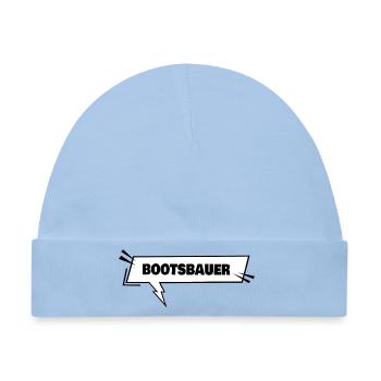 Bootsbauer als Bildung - Baby Premium Organic Mütze - Hellblau - Vorne