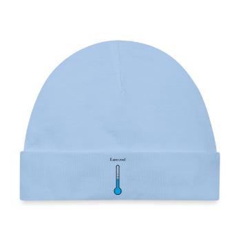 Regenbogen-Entwurf mit Wasserfarbenfinisch - Baby Premium Organic Mütze - Hellblau - Vorne
